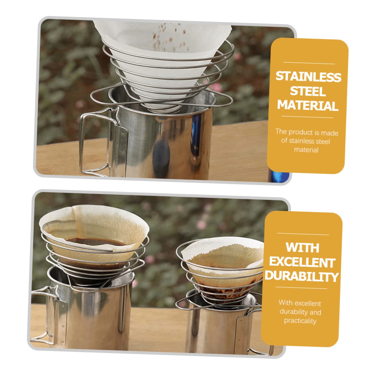 CIYODO Coffee Dripper Convenient Coffee Filter for Easy Brewing Compact Design for Travel and Camping Cone Shape for Optimal Extraction