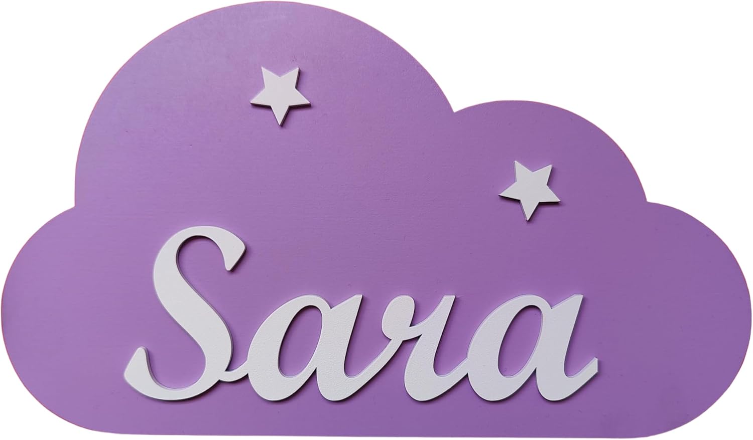 EVYRE | Placa Decorativa Infantil De Madera | Forma De Nube Personalizada Con El Nombre Para Niño y Niña | Regalos Originales Y Únicos, Decoraciones De Pared o Puerta | Regalos Personalizados Bebé EVYRE Placa Decorativa Infantil De Madera Forma De Nube Personalizada Con El Nombre Para Niño y Niña Regalos Originales Y Únicos, Decoraciones De Pared o Puerta Regalos Personalizados Bebé