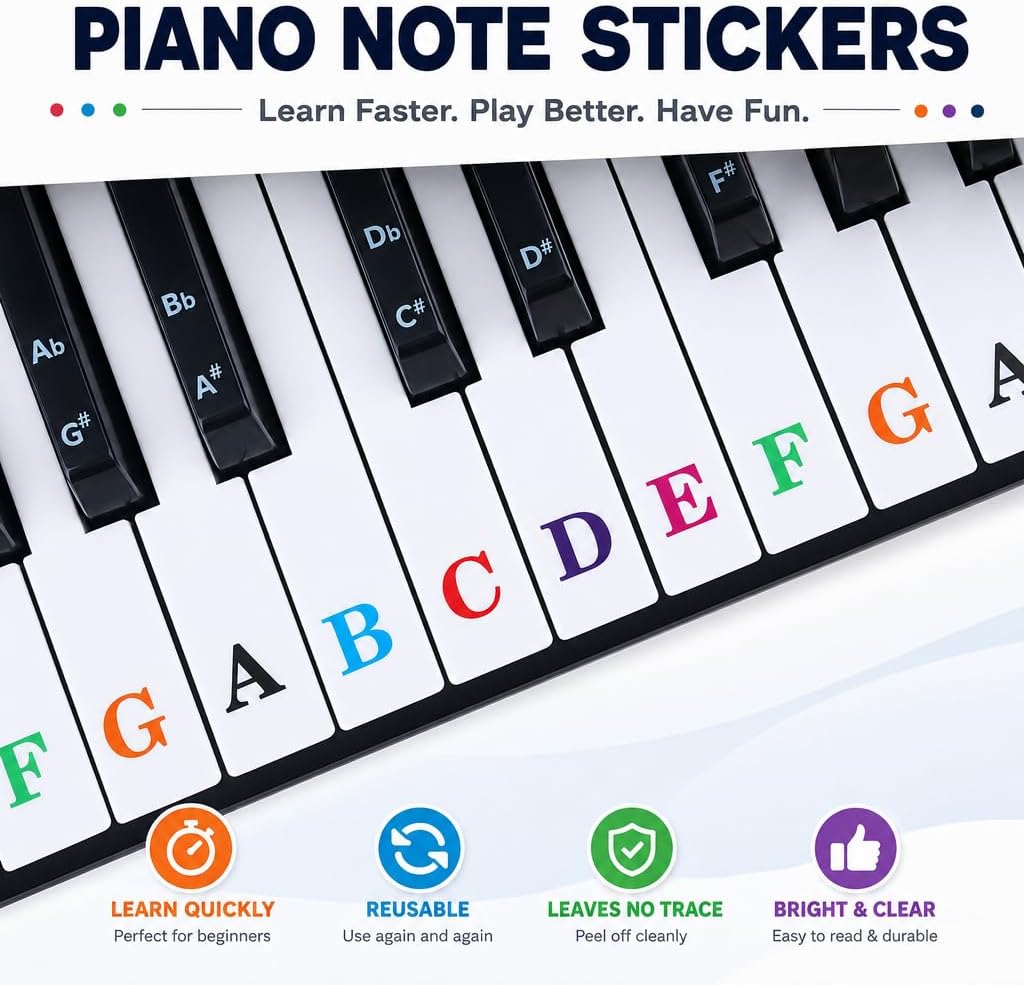 Pianos for Kids Ages 3-7, 37 Keys Toddler Piano with Microphone and Piano Stickers, Music Keyboard Toy for Beginners Boys Girls Christmas Birthday Gift image 5