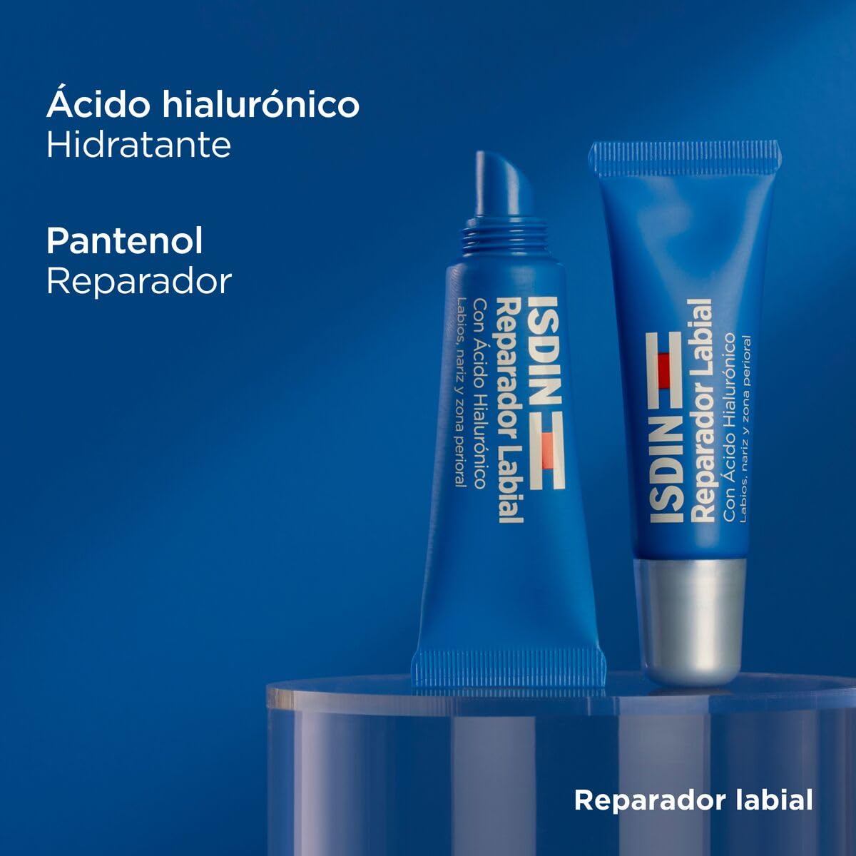 ISDIN IT Reparador Labial Fluido/Con Acido Ialuronico/Per Labbra, Naso e zona Periorale 1 x 10ml
