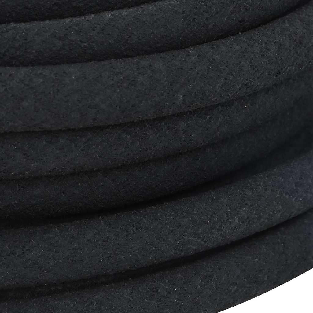 Manguera de goteo negra de 25 m, de goma, flexible, resistente a los pliegues, con accesorios de conexión, para riego, jardín, césped, bancal, terraza, balcón, invernadero