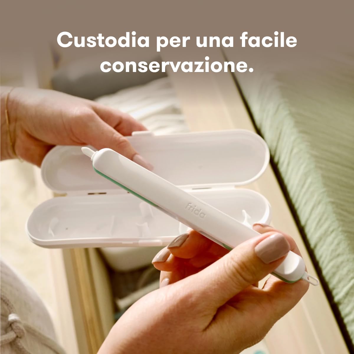 Frida Baby Picker 3 in 1 Pulizia Naso, Orecchie, Ombelico e Unghie – Kit Sicuro con 4 Accessori per Igiene Neonati – Include Custodia per Conservazione