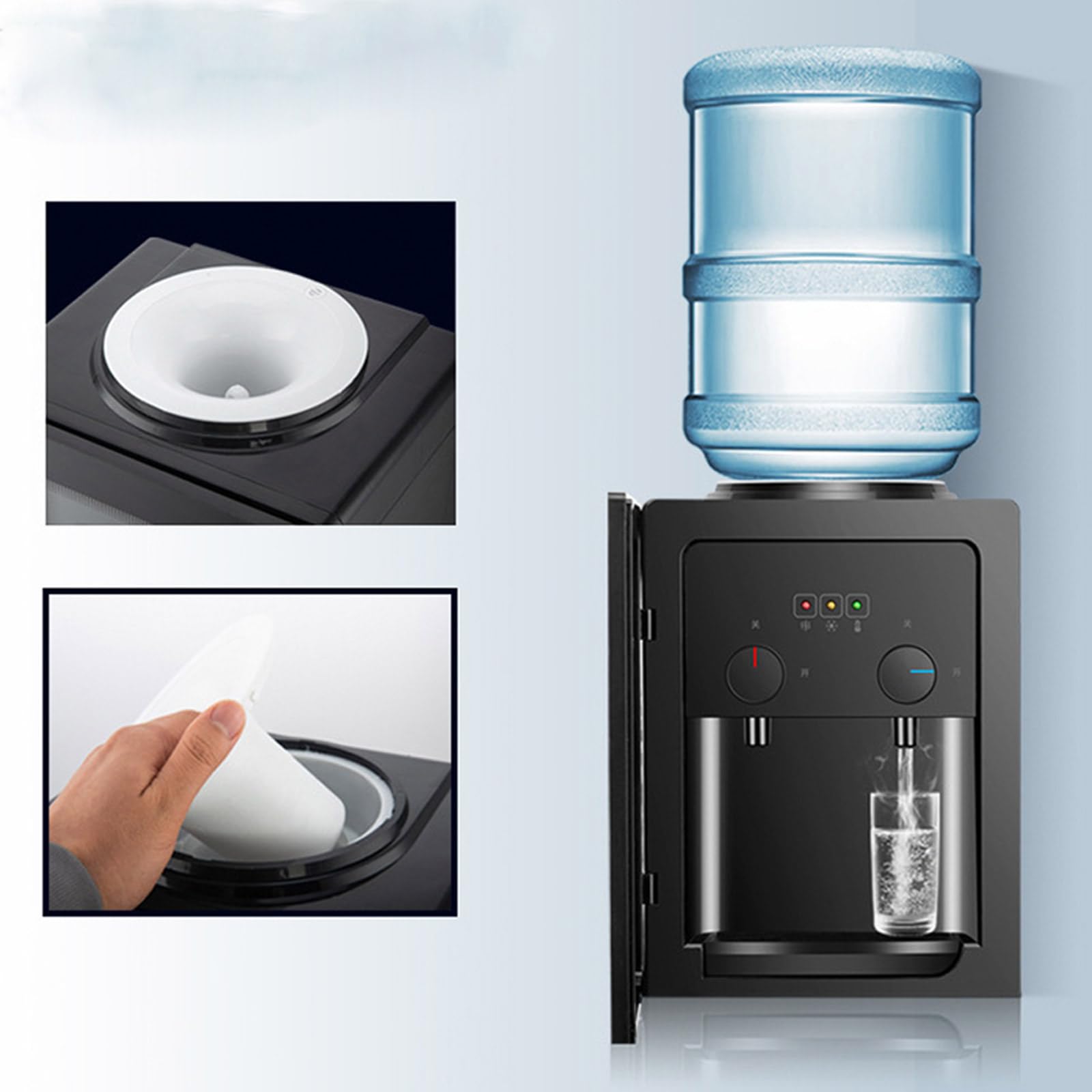 Elektrische 550 W Thuis Warm en Koud Water Dispenser 220V Mini Desktop