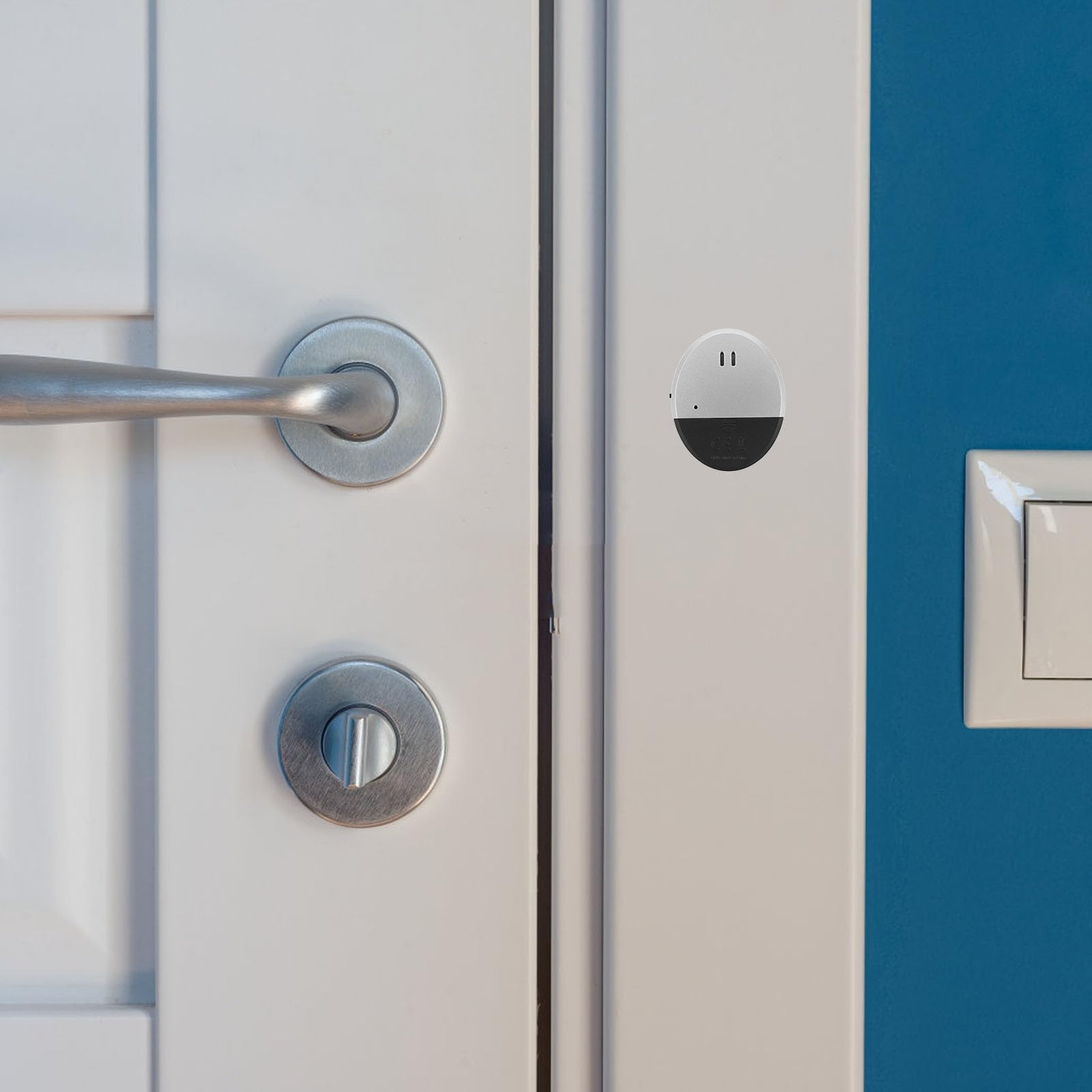 Angoily 4 Stück Fenster und Türvibrationsalarm mit Glasbruchalarm für