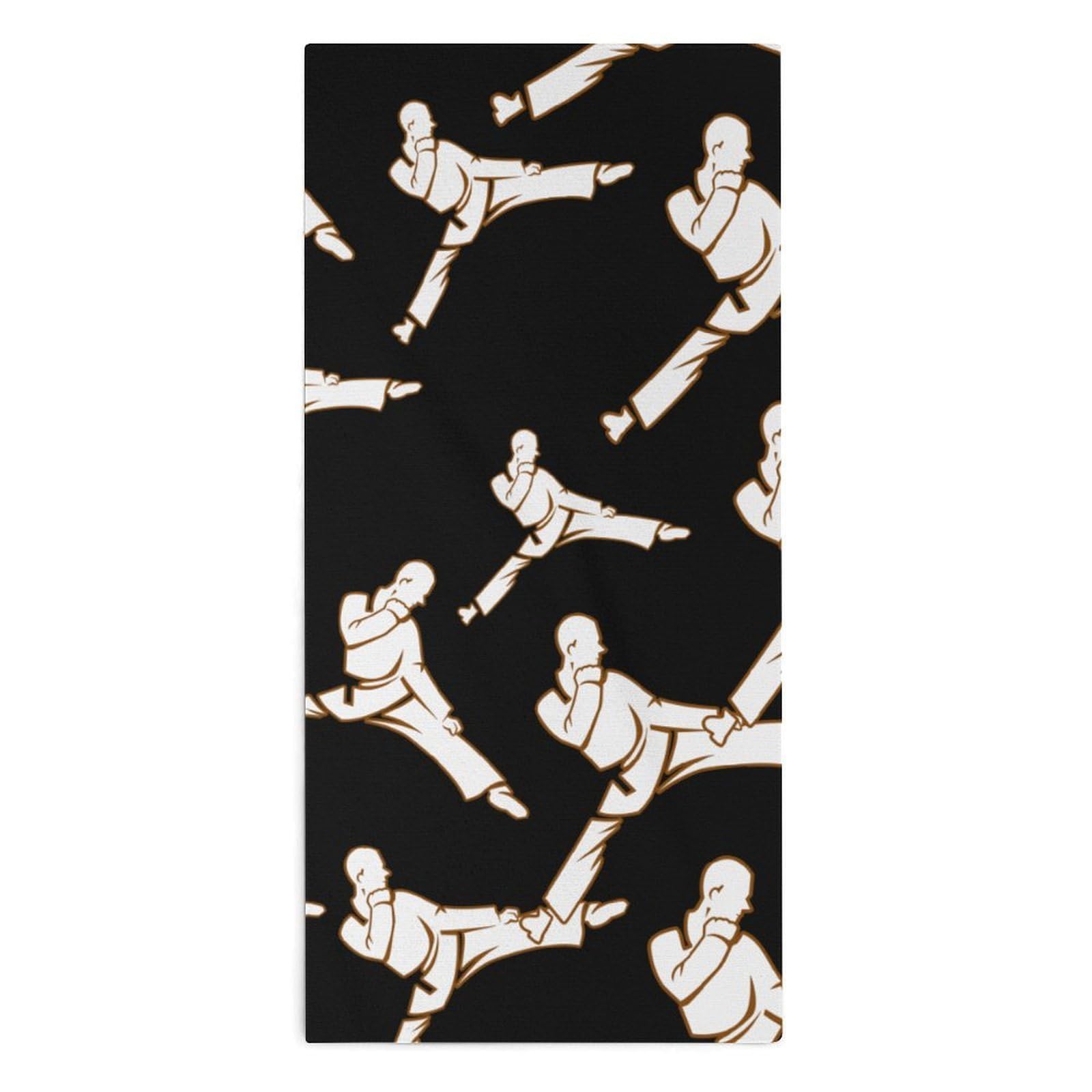 NCLQVJXZKHW 1 Karate Sports Hand Towels Soft Face Towel Gym Bathroom Travel Hotel 13"x28"