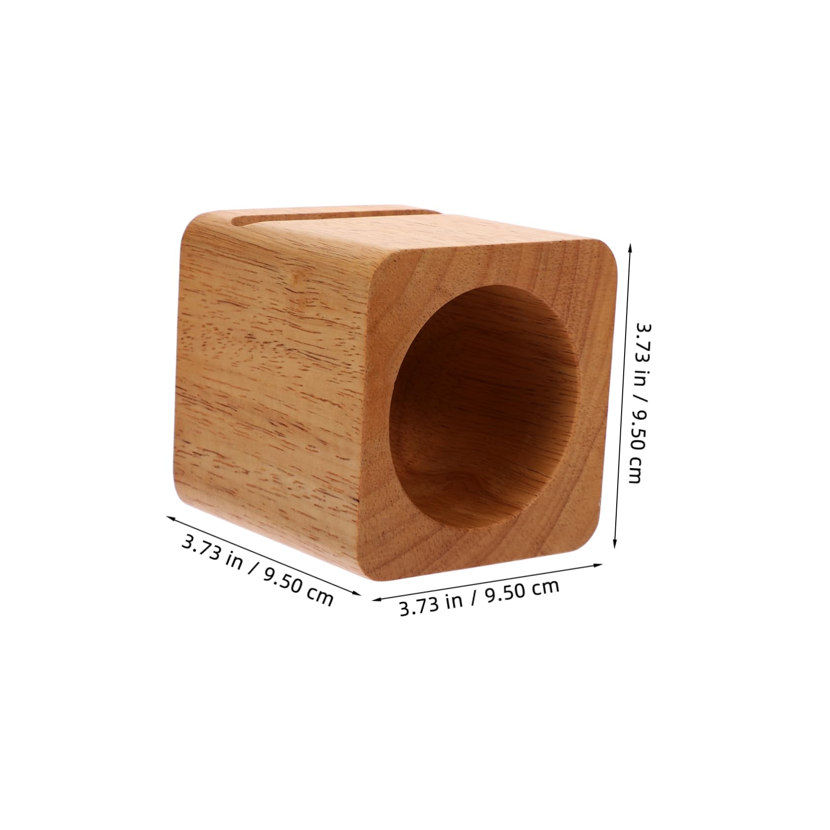 Tofficu Supporto Legno Cubo per Telefono da Scrivania Marrone