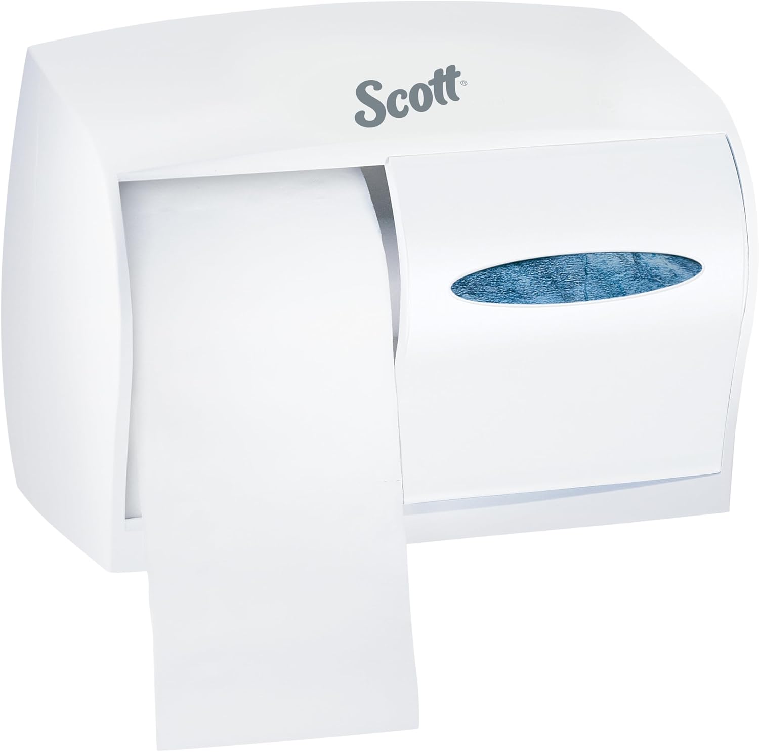 Kimberly-Clark Scott Essential Double Roll Coreless Toilet Paper Dispenser (09605),, Pearl White