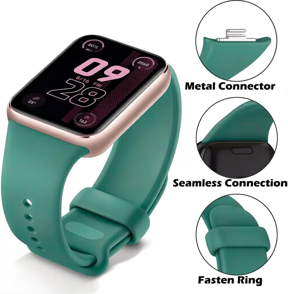 Bands for Xiaomi Smart Band 9 Pro/ 8 Pro/ 10 Pro Straps for Women Men, 3 Pack Soft Silicone Strap Replacement Wristbands Compatible with Xiaomi Smart Band 8Pro/9Pro/10Pro image 2