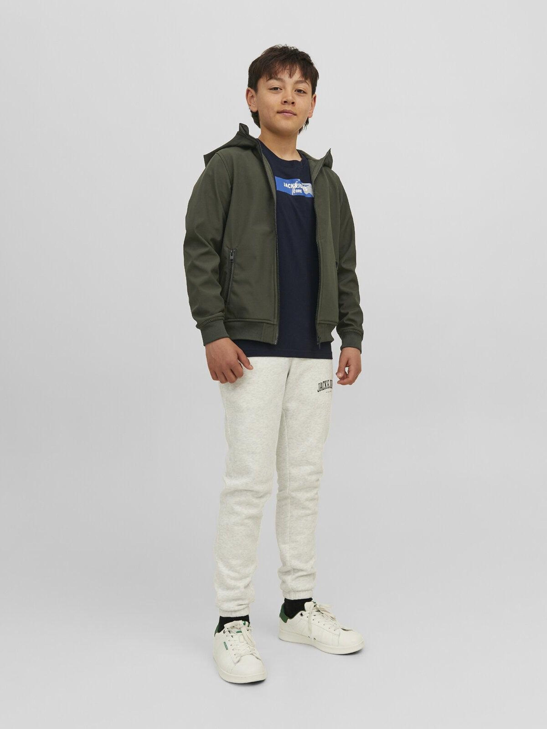 JACK & JONES Jjebasic Softshell Hood Sn Jnr Veste Garçon