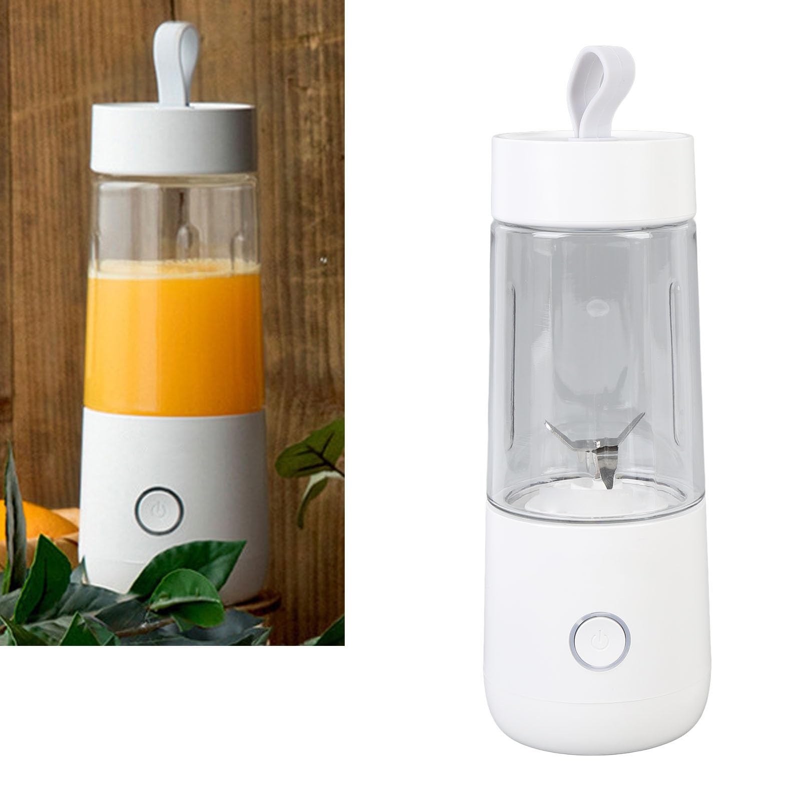 Rechargeable Personal Blender with Li Ion Battery, Compact Portable Blender for Smoothies, Cordless Mini Blender for Travel, Camping, Gym