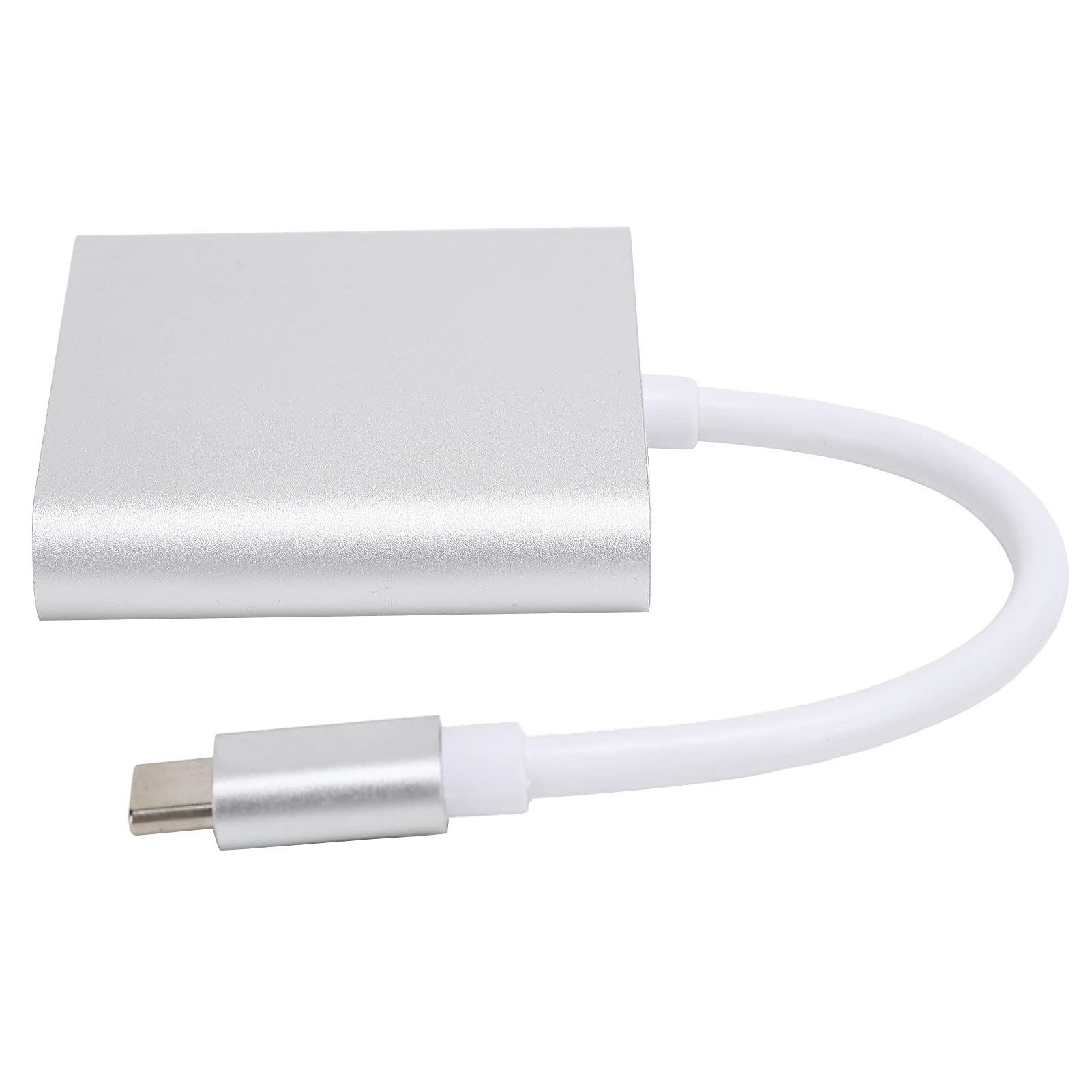 Wakects Adapter USB C 3.1 Hub 3 w 1, 4K 60Hz (SILVER)