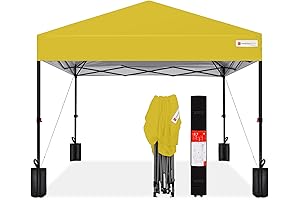 Gold Canopy: 1-Person Setup Instant Pop Up Canopy Tent