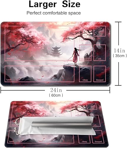 Miniatura 2 de MTG - Tapete de juego de tamaño 24 x 14 pulgadas, con parte trasera antideslizante, ideal para entusiastas de los juegos de cartas, tapete de juego