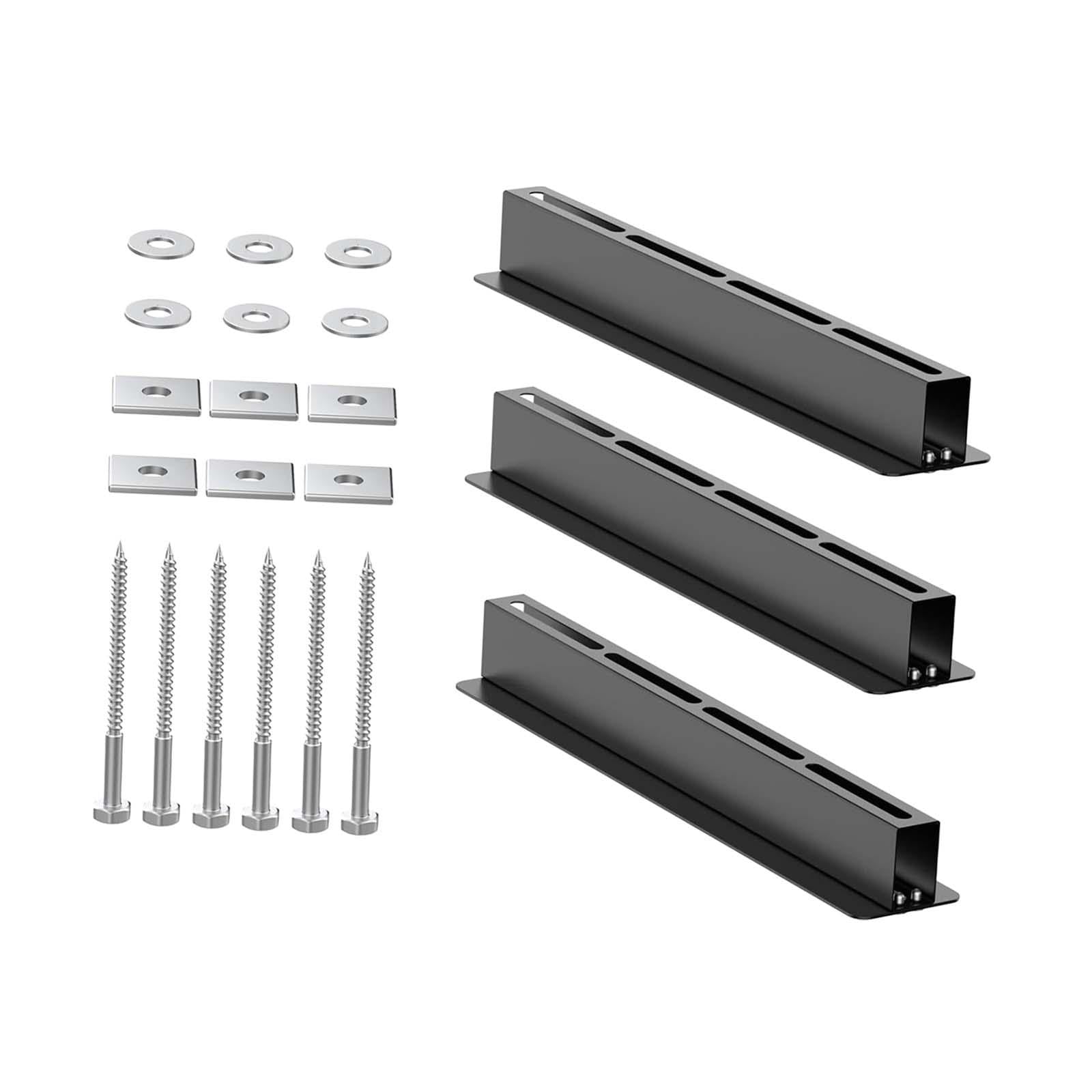 Sharplace 3 Rieles de Techo para Garaje, Rieles Deslizantes