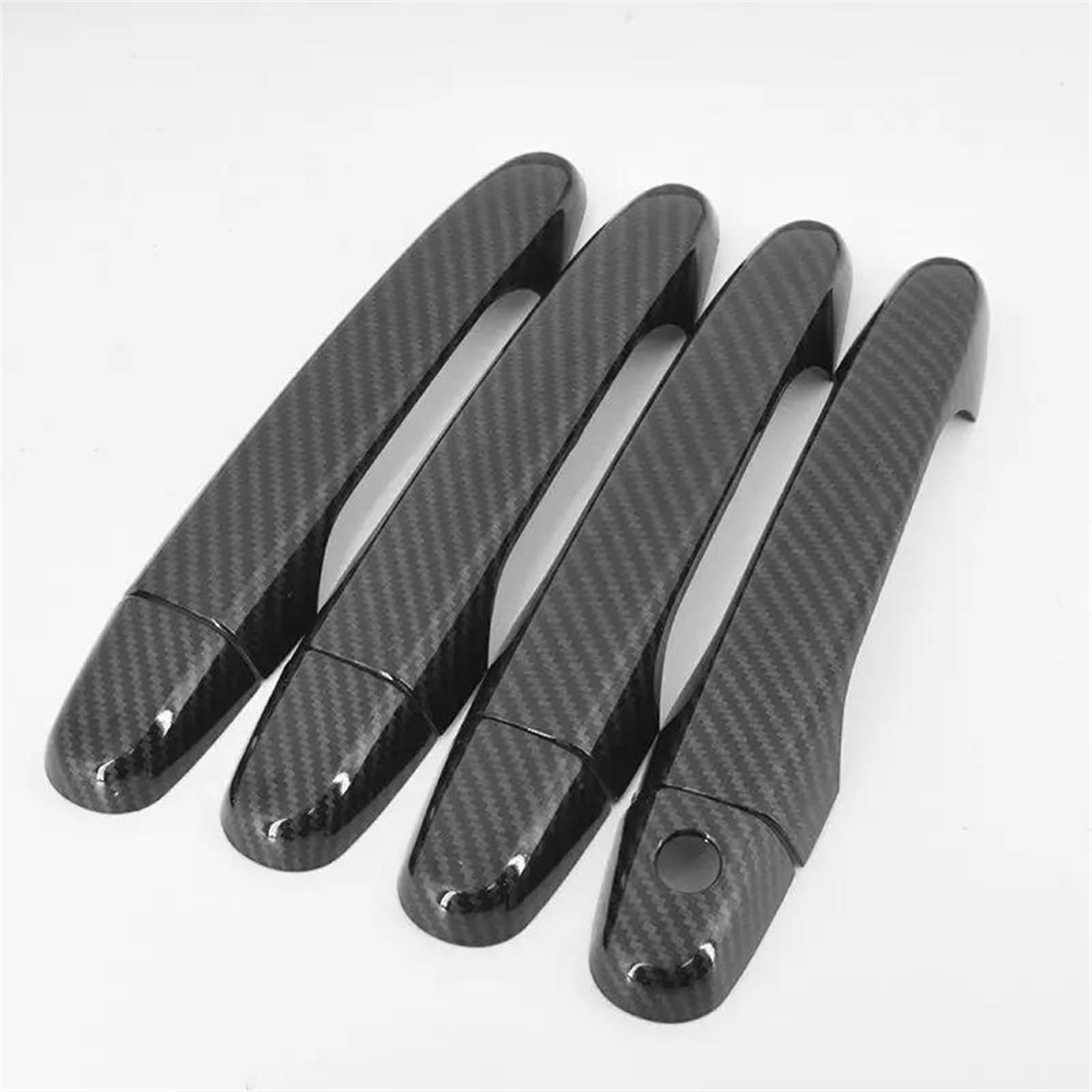 Kjhopy A Chrome Carbon Fiber Car Door Handle Covers For Civic 2012 2013 2014 2015 2016 Trim Styling Ccessories Exterior Door Handle(A)