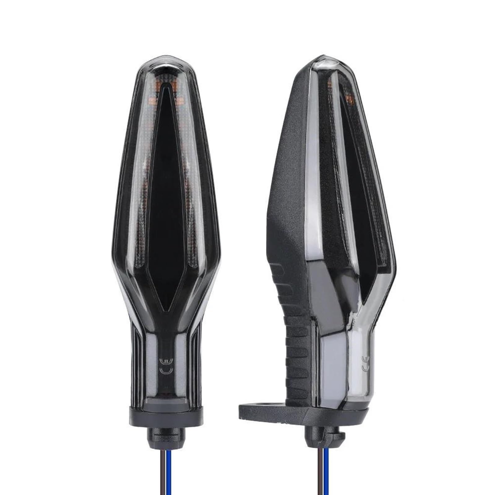 Verkehrsanzeigen Motorcycle Turn Signal Indicators Light Front/Rear Flasher for B&MW S1000XR S1000RR S1000R S1000 XR RR R F900R F900XR F900 R XR(Schwarz 2St)