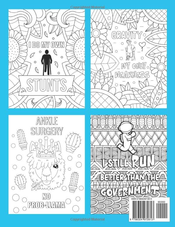 This is my Ankle Surgery Recovery Coloring Book: Funny After Ankle Surgery Recovery Gift Idea For Stress Relief image 3