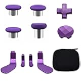 E-MODS GAMING Xbox One Elite Controller Series 2 & Elite Series 2 Core Controller Accessories - Metal Thumbsticks, D-pad, Paddles & Trigger Buttons - Black, Blue, Gold, Purple, Silver, Red, Multicolor
