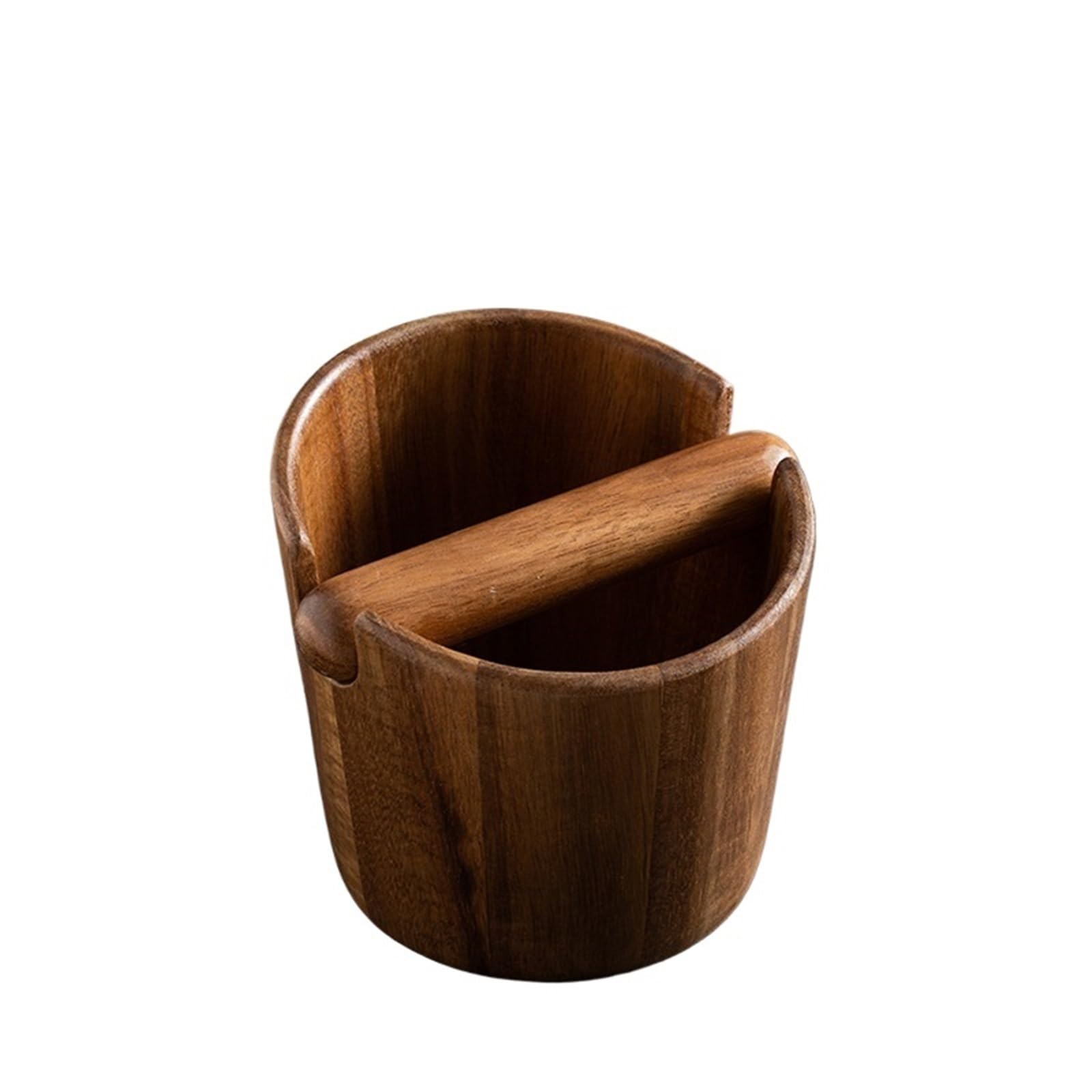 2 Stück Abklopfbehälter for Kaffeesatz, Abklopfbox aus Massivholz, Kaffeezubehör, Barista-Werkzeuge für Kaffeesatz