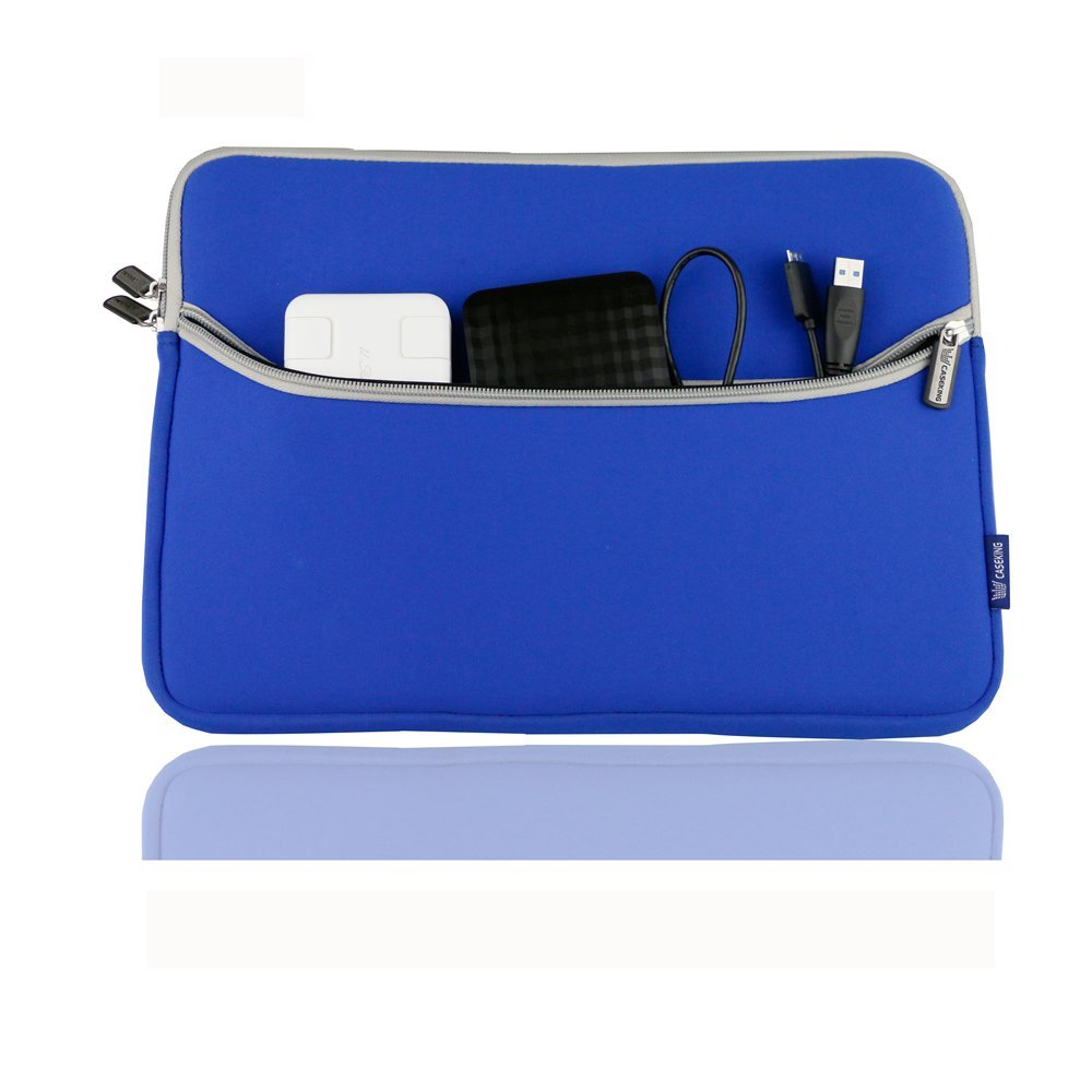 laptop sleeve, 13 inch laptop sleeve, Casetop 13 13.3 Inch Neoprene Laptop Single pocket Bag with Anti Shock EVA Foam Shock Resistant Padding Inside for Apple Macbook Pro 13.3 Inch(Blue-U)