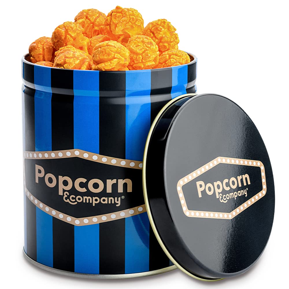 Popcorn & Company Cheesy Sriracha Popcorn I Crispy Popcorn I Spicy Popcorn - Regular Tin, 60 gm