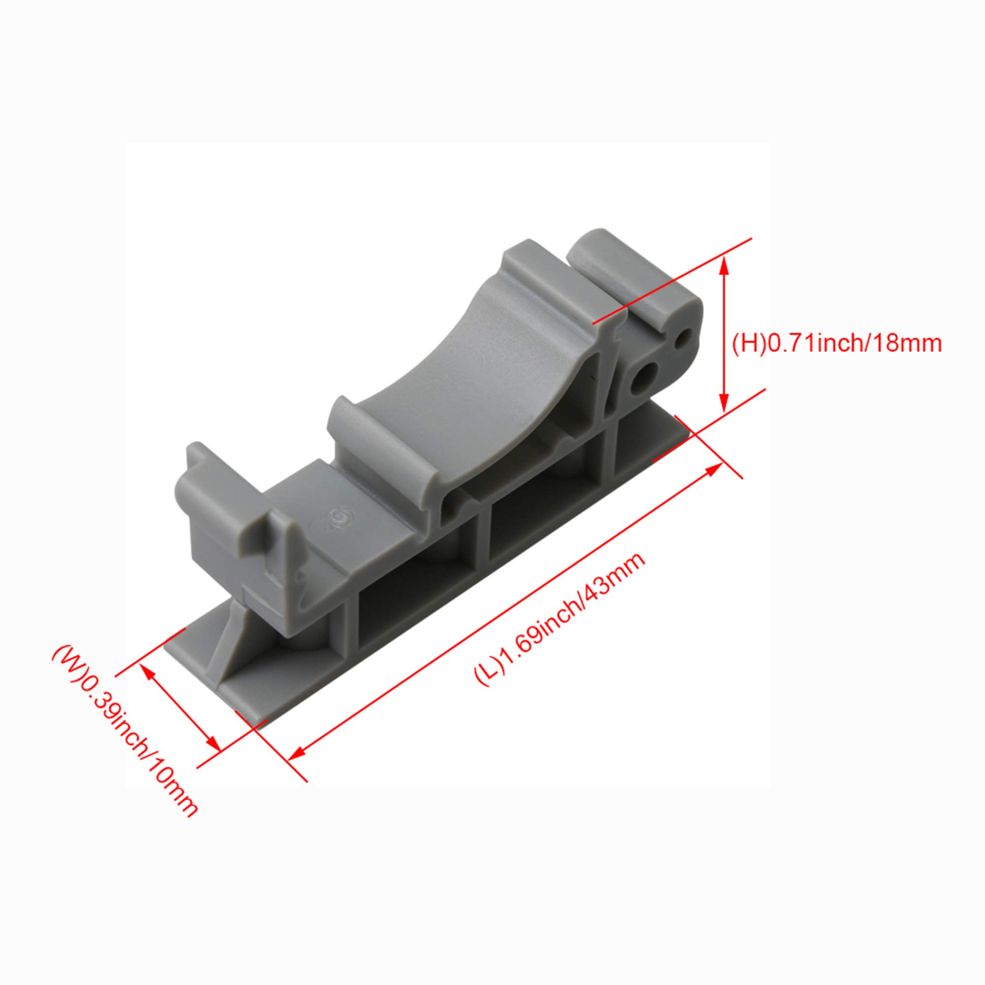 PCB DIN C45 Schiene Adapter,20 Stück(10 Sätze) Hutschienen Adapter