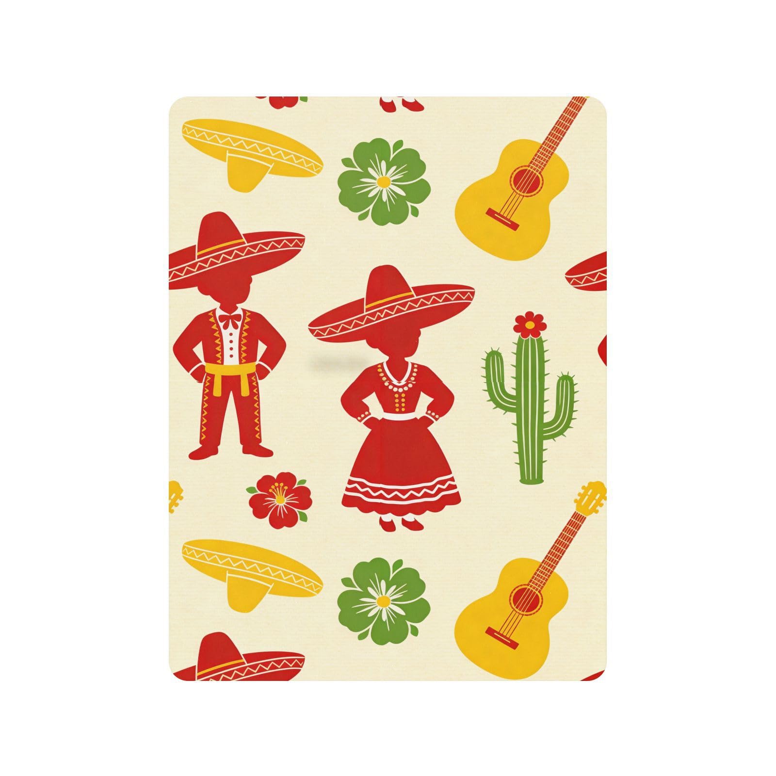 Sábanas de algodón para cuna de bebé con silueta roja del Cinco de Mayo, cómoda y transpirable, funda de cama para guardería, 1 paquete para corral de