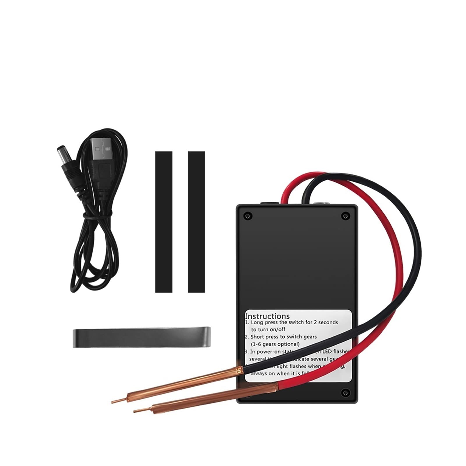 Soudeur par Points, Soudeuse Par Points 6 Vitesses Mini Soudage Réglable Portable 0. 15mm For 18650 Batterie Kit De Machines-outils