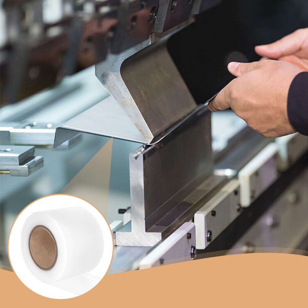 BENECREAT 30m x 10cm Film de protection uréthane pour presse-plieuse, Films de protection de matrice 0.3mm d'épaisseur, Film de garde pour machine de pliage de métal pour la protection industrielle