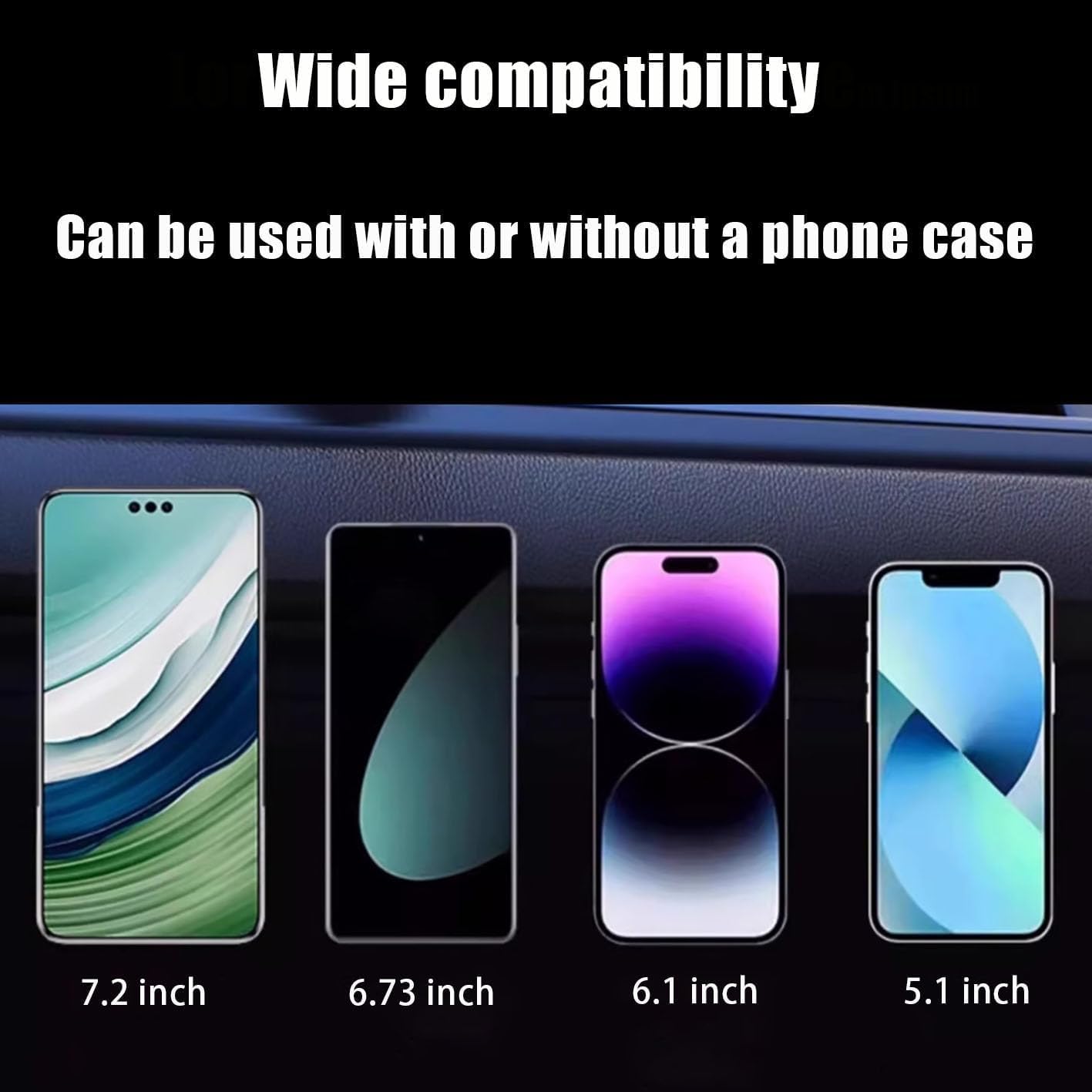 Magnetyczny uchwyt na telefon komórkowy do Ford Mustang Mach-E 2024 Obrót o 360° Uchwyt Samochodowy Kompaktowy i stabilny uchwyt wentylacyjny, czarny