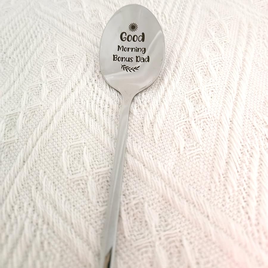 Spoon Gift For Dad, Dad's Coffee Spoon, Father's Day Birthday Thanksgiving Christmas Gifts For Best Dad Ever, Dad Gifts From Daughter Son Kids, Engraved Stainless Steel Spoon Gifts For Dad