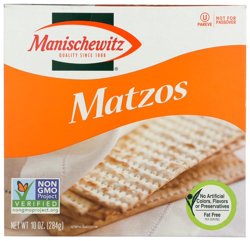 Manischewitz Matzo Unsalted 10.0 OZ(Pack of 2)