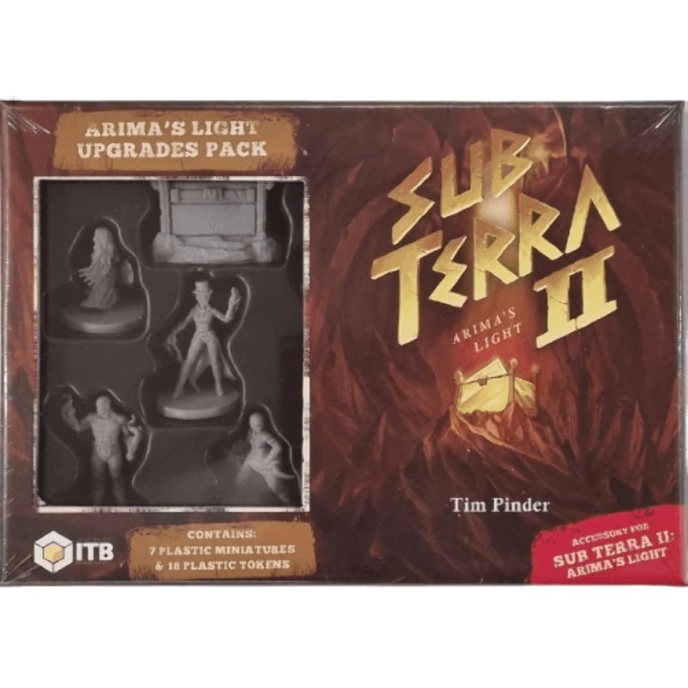 Inside The Box | Sub Terra II: Arima's Light Upgrades | Board Game | Ages 14+ | 1-6 Players | 60 Minutes Playing Time