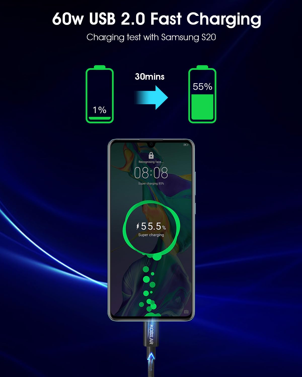 Cavo di ricarica da USB C a USB C, 60 W, 3 A, ricarica rapida, confezione da 3 (3,3 + 5 + 2 m), cavo da tipo C a tipo C per iPhone 15/15Pro/16Plus/16ProMax/iPad Air 4/iPad Pro2022/Samsung S23