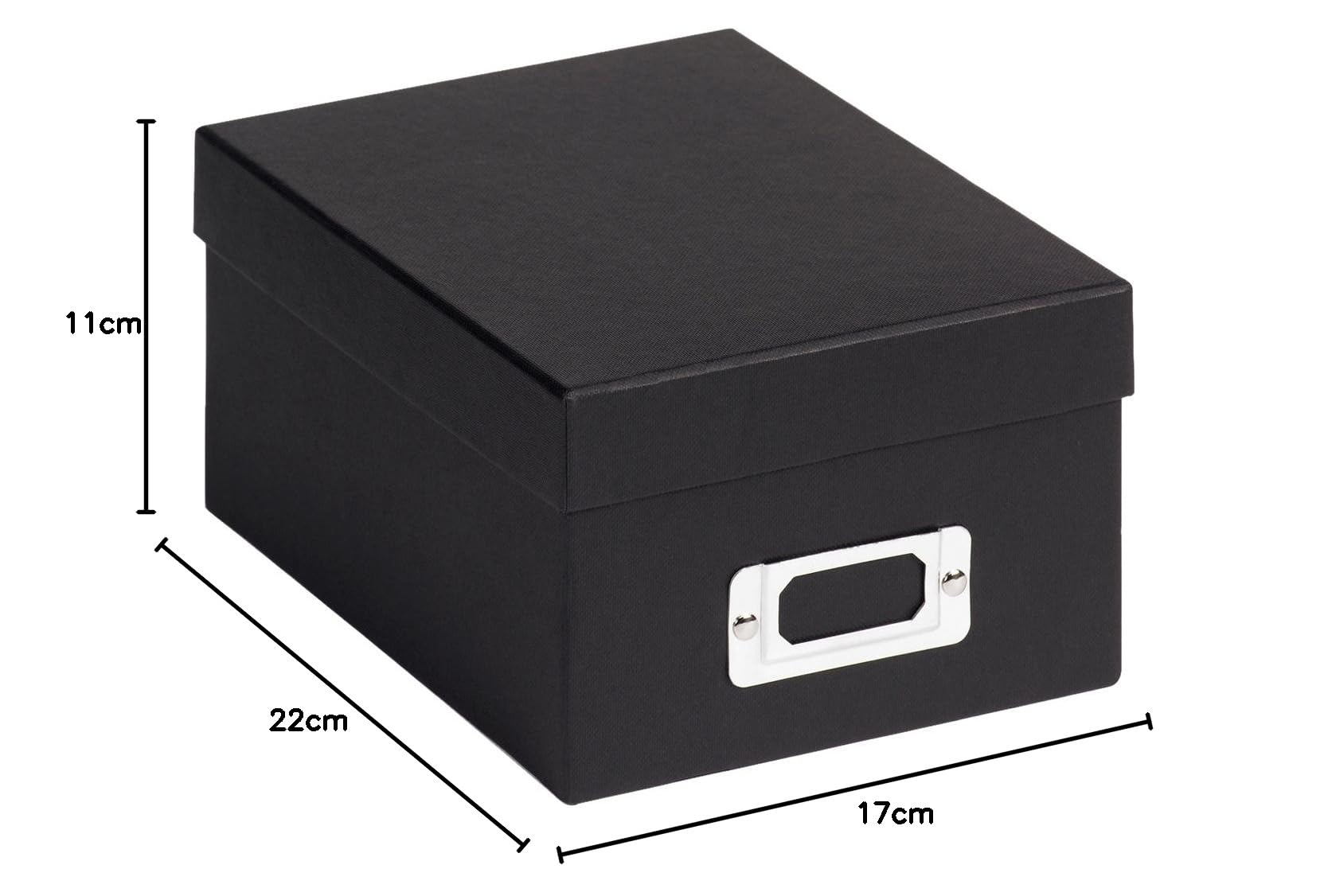 walther design Cajas de almacenaje negro 10 x 15 cm Fun FB-115-B (Paquete de 4)