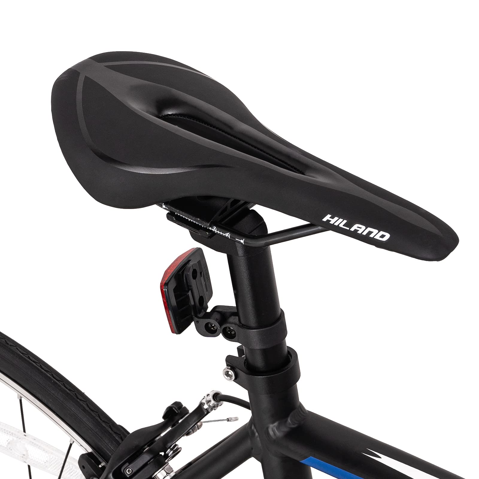 Hiland 28 Zoll Rennrad 700c Racing Bike City Pendlerfahrrad mit 14 Gang Rahmengroß 55cm schwarz Aluminium Gravelbike für Herren und Damen