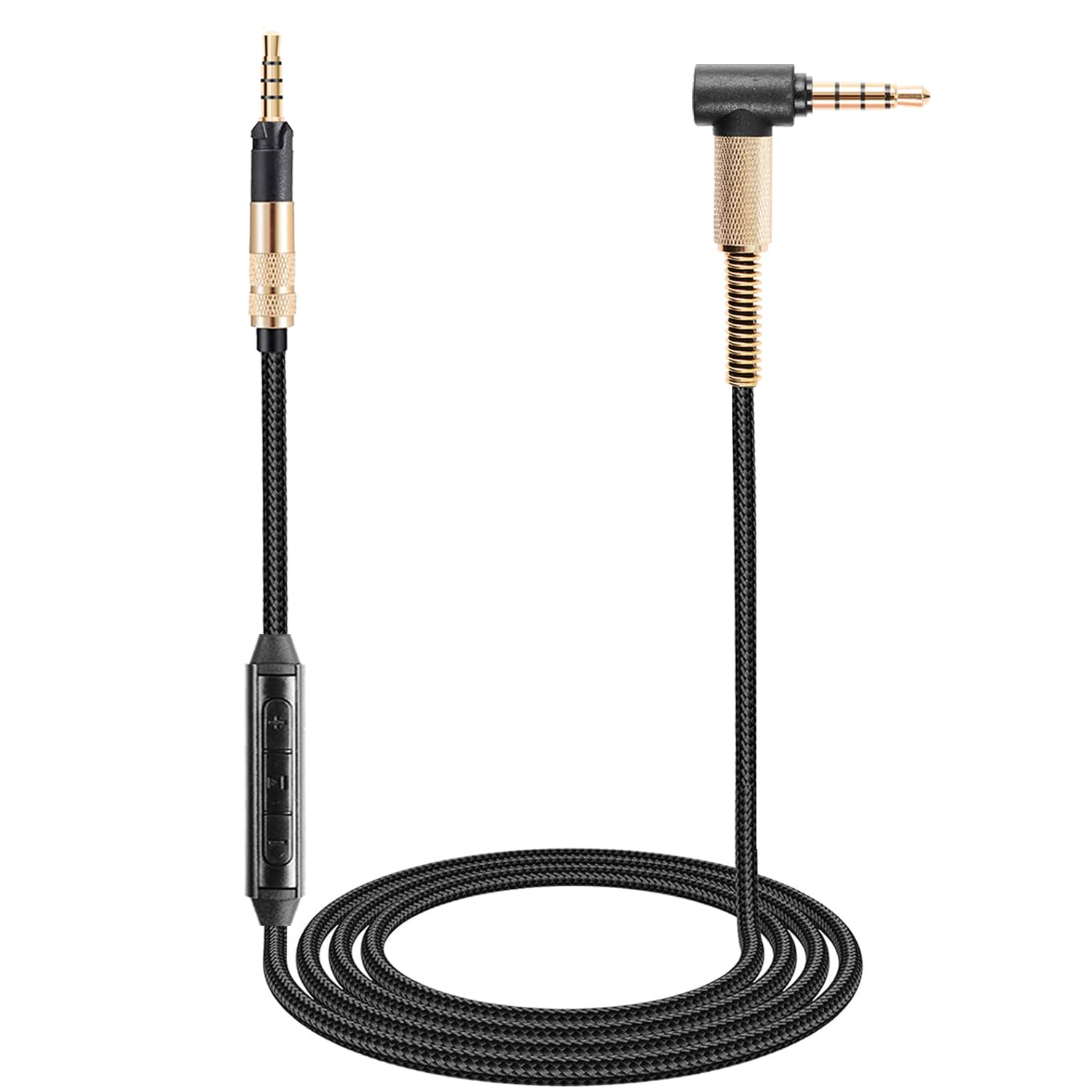 Fezzlo HD598 Audio Cable Compatible with Sennheiser HD598CS HD599 HD569 HD579 HD518 ATH-M50x M70x Headphones 2.5mm to 3.5mm Extension Aux Cord 4.9ft w