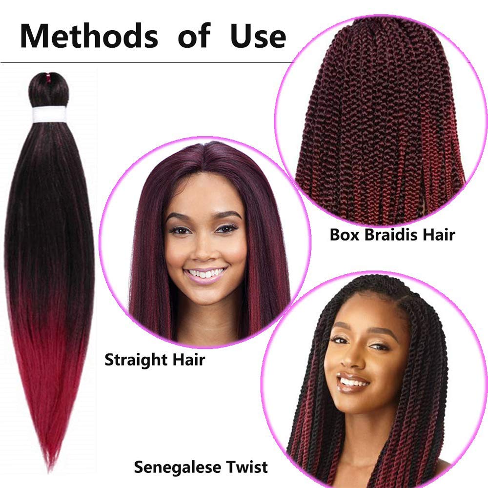 Buy Ombre PreStretched Braiding Hair Easy Braid for Box Braids