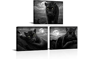 Enchanting Black Panther Canvas Wall Art: Unleash the Night's Mystery into Your Home!