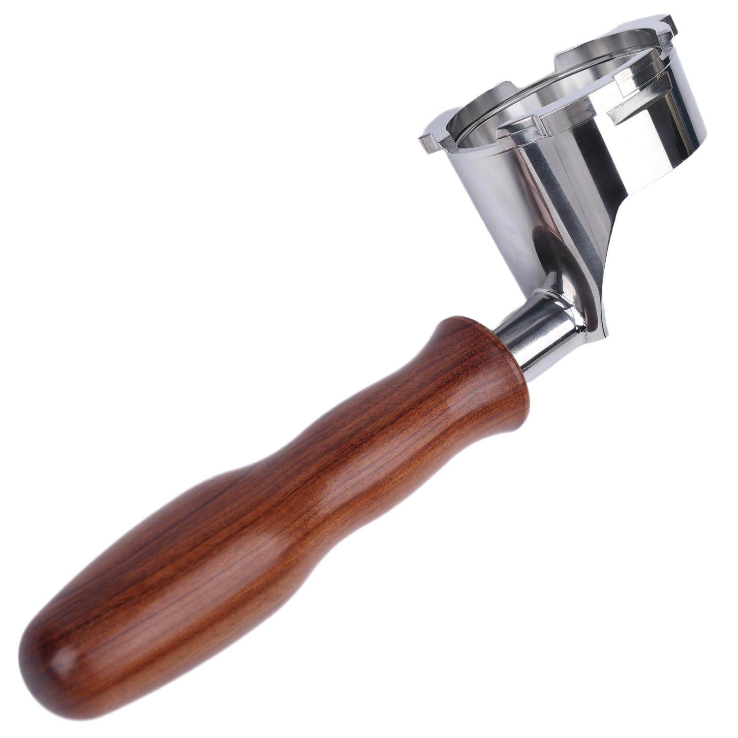 Portafiltro sin fondo para modelos Ninja Luxe Café ES601 y ES701C | Cesta de filtro no incluida | Compatible con cesta de filtro | Mango ergonómico de madera