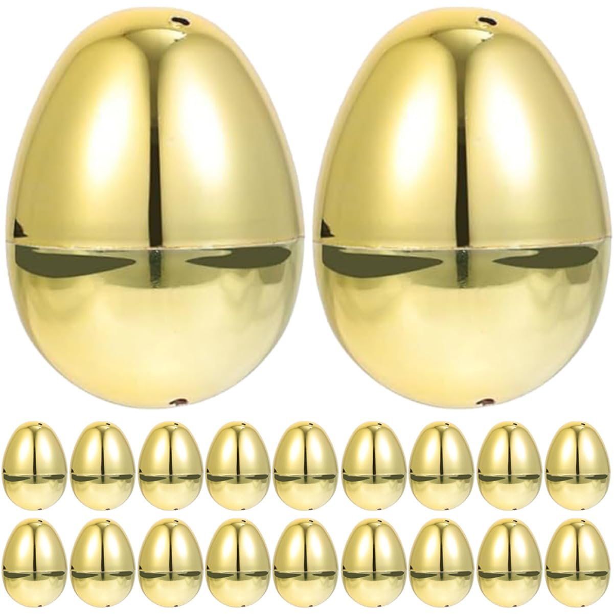 PRETYZOOM 80pezzi Uova di Pasqua Plastica Riempibili Uova Decorative per Decorazioni di Feste Pasquali e Regali