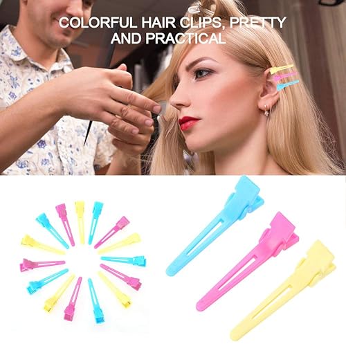 Miniatura 5 de Pinzas para el cabello, 60 unidades/paquete de 3 pinzas de pelo de color para peluquería y accesorios de bricolaje antideslizantes para el cabello,