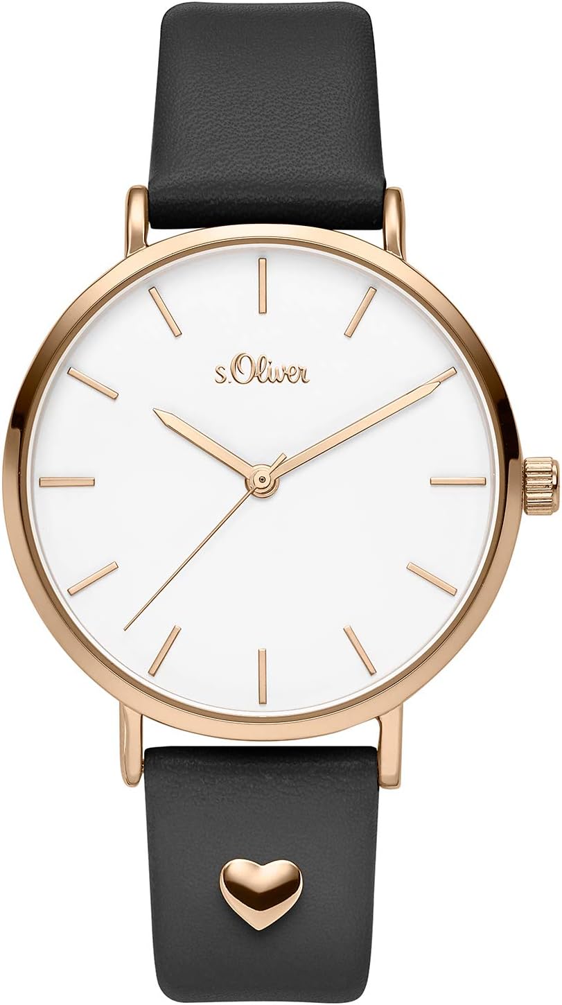 Orologio da polso analogico al quarzo da donna s.Oliver con cinturino