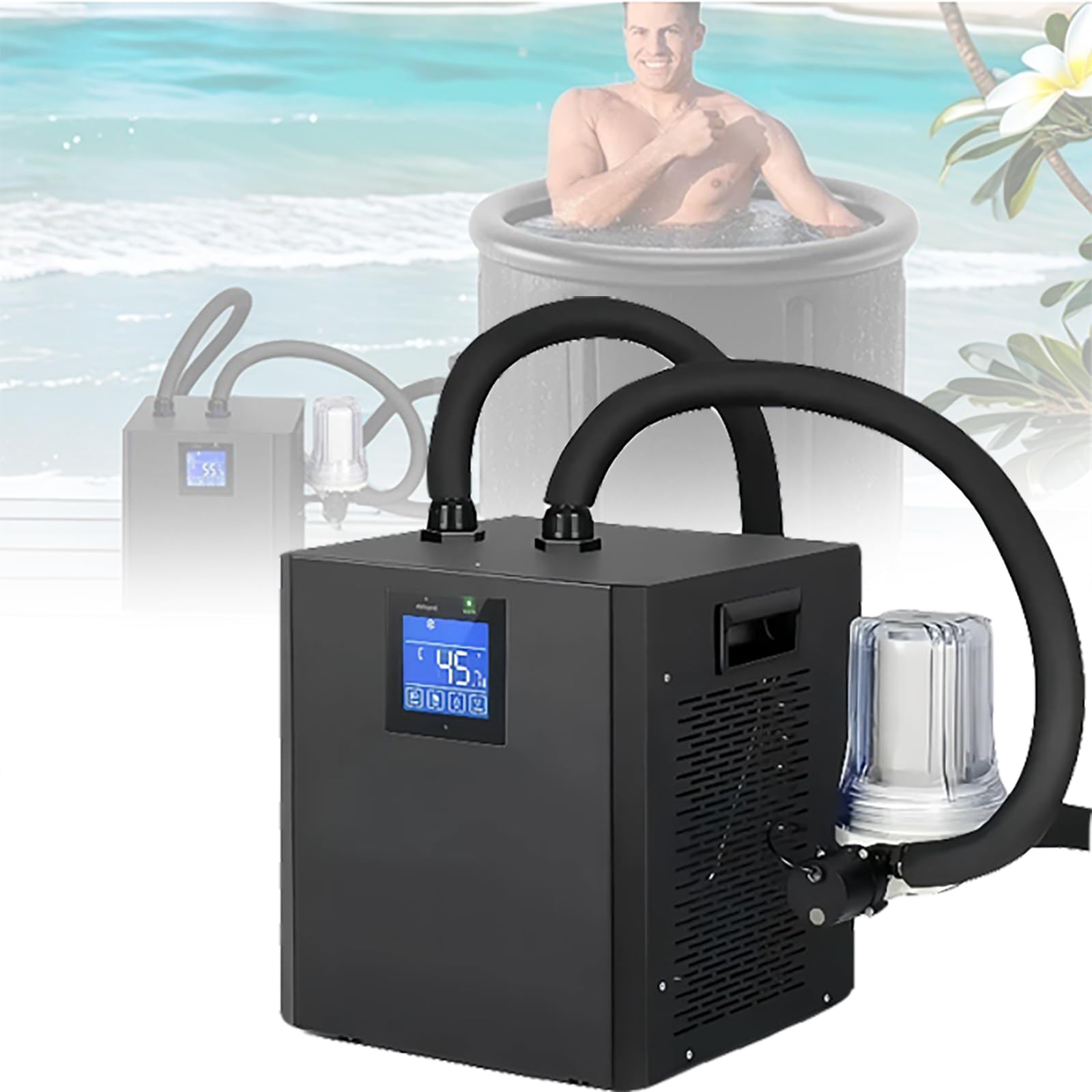 Wsexyy Cold Plunge Chiller For Tubs, Cold Plunge Chiller With Filter And Water Pump, Insulated Hoses Improve Cooling Performance, Quiet Operation, Ideal For Ice Bath Cold Therapy Muscle Recovery