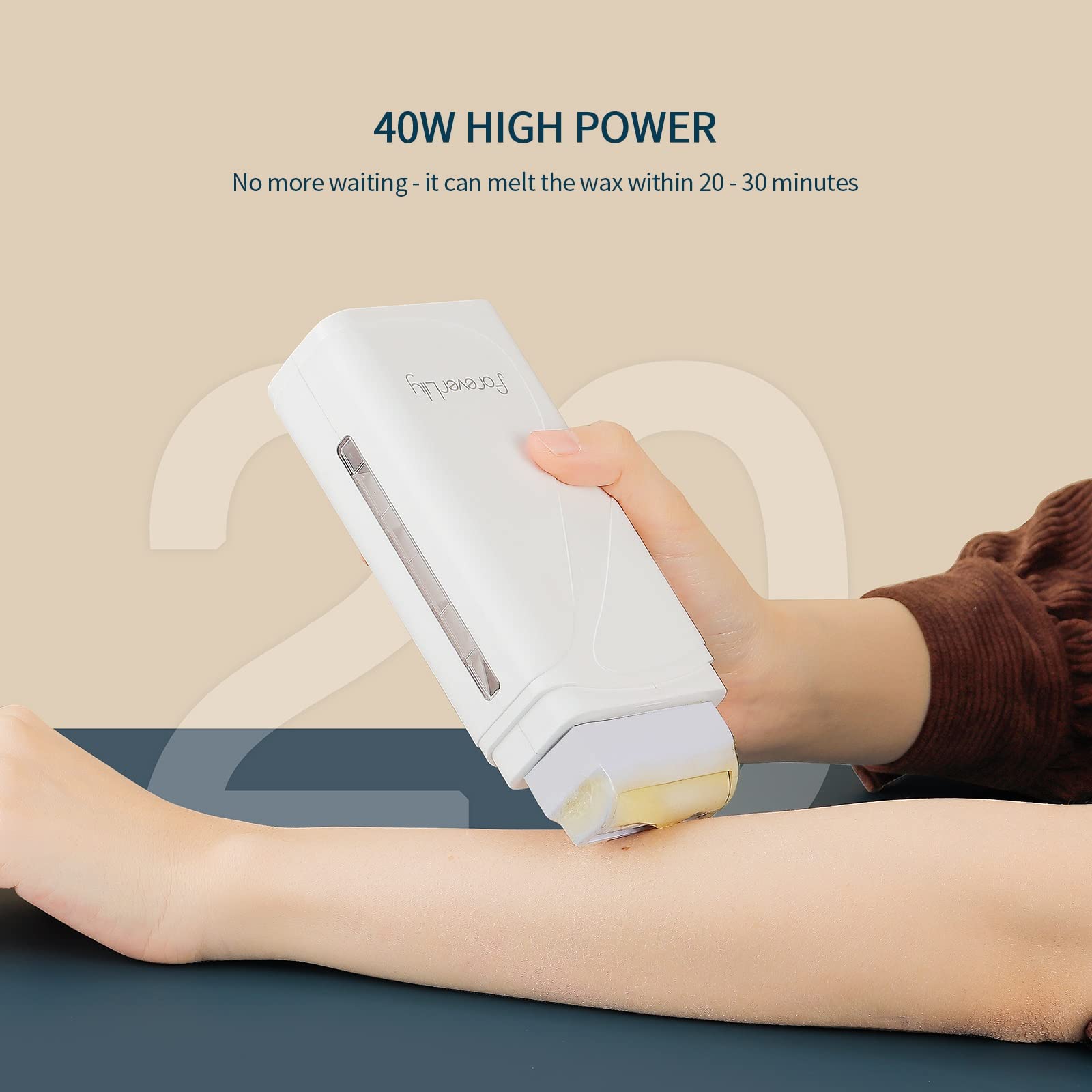Amazon.com: foreverLily Upgrade Wax Warmer for Hair Removal, Roll On Wax  Heater, Depilatory Wax Warmer Machine for Men Women, New Dual  Heat-conducting Plates : Beauty u0026 Personal Care