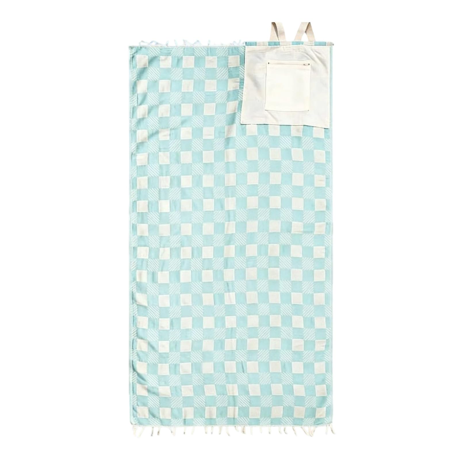 2 in 1 Beach Towel Bag Convertible Backpack,Convertible Towel Bag Backpack,Sandcloud Beach Towel Bags for Travel, Camping, Pool - Packable Inner Zip Pocket Dry Bag for Women and Men (Mint Green)