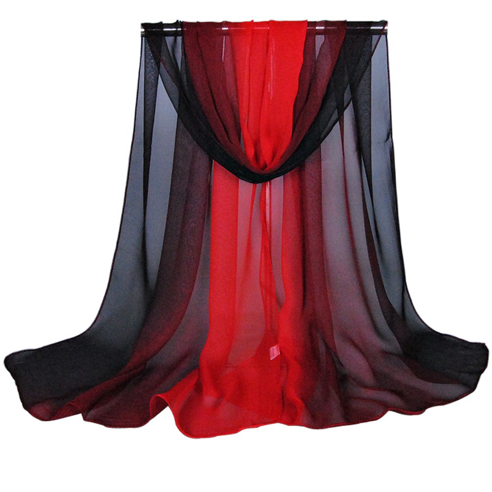 Aven AccessoriesAven Women Soft Lightweight Chiffon Multi-Colored Neck Scarf Head Hair Wrap