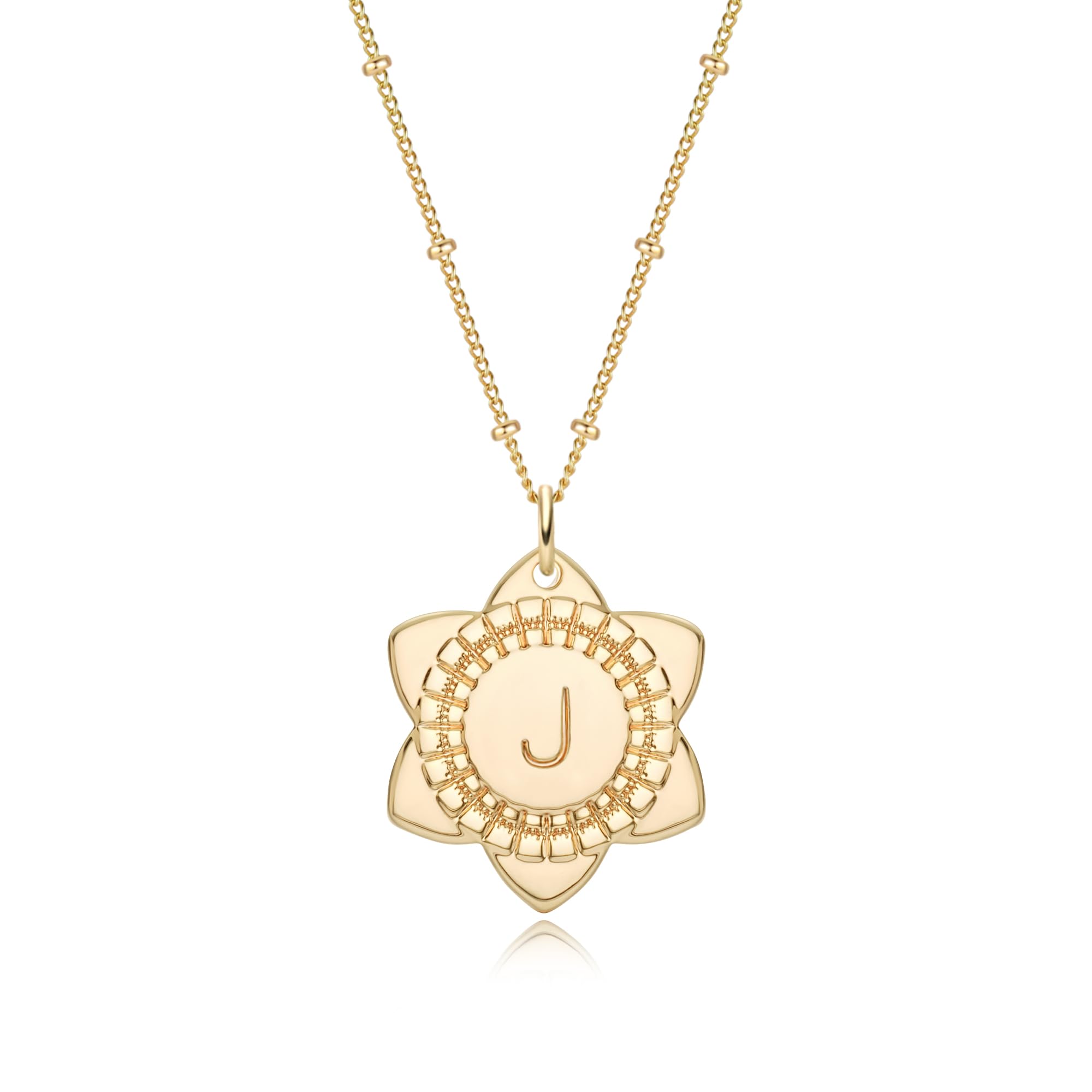 MYEARS Women Pendant Necklace Gold 14K Gold Filled Small Simple Dainty Chain Everyday Jewelry