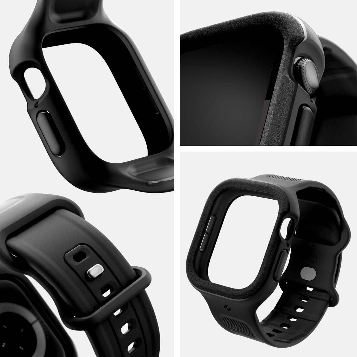 Spigen Vault Pro Hülle Kompatibel mit Apple Watch 11/10 46mm (2025/2024) - Matt Schwarz