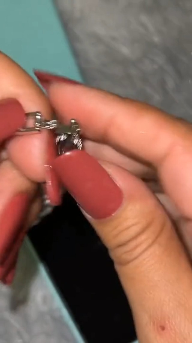 Pulsera de tenis con circonitas cubicadas ajustable 7.2" miniatura 7